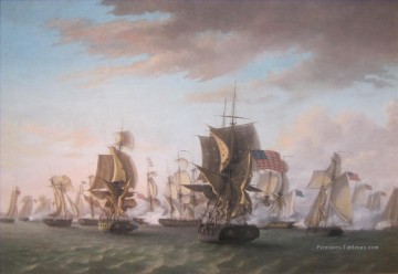  Warfare Tableau - Victoire de Perrys sur le lac Érié par Thomas Birch 1814 Sea Warfare